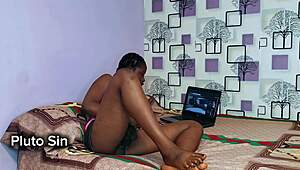 Caught Stepsis Watching Blue Film? Now Bend Over for BBC Doggystyle!