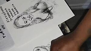 Heart-Pounding Cum Sketch Finishes Her Tits in Ecstatic Release Bliss