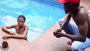 she took bbc right after pool swim