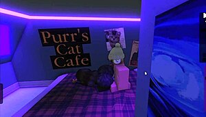 ripped leggings in cafe led straight to cock pounding