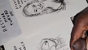 Heart-Pounding Cum Sketch Finishes Her Tits in Ecstatic Release Bliss