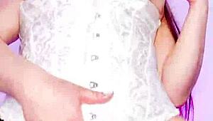 Latina Colombian STEPMOM with GIANT CAMELTOE MASTURBATES in LINGERIE for STEPSON in USA home