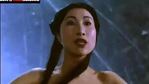 ninja stud pins athletic chinese whore and pounds her pussy hard