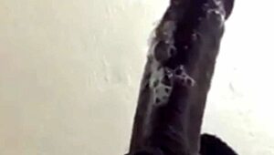 close up deepthroat blowjob gets super sloppy with cum in mouth
