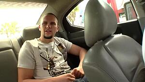 skinny brunette teen craves big black cock sucking it in car before tight pussy pounding