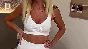 aline and flavio's cute homemade update with her blonde hairless body shaking in orgasm