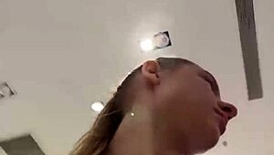 crazy teen blonde fingers pussy orgasms with dildo close up public outdoor webcam