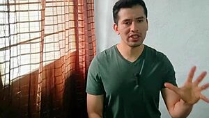 Bisexual taxi driver barebacks mature man's ass while girlfriend watches huge cock action.