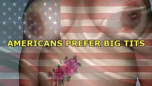 American Girls Show Off Their Massive Fat BBW Tits And Huge Boobs In Slow Motion Glory