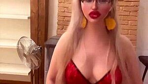 blonde belly dancer in glasses shakes to findom goaldigger's song