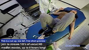 Behind scenes dr tampa humiliates lilly hall in hospital with gaping pussy exam