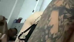 Colombian latina spreads big ass for boyfriend's deep vagina fingering