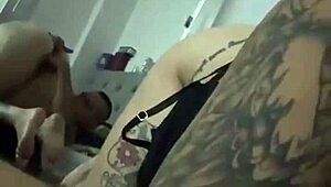 Colombian latina spreads big ass for boyfriend's deep vagina fingering