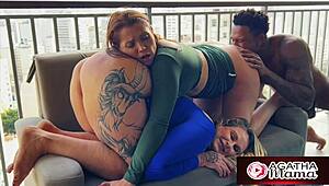 Agatha mama milf fucks BBC maintenance tech hard in free scene