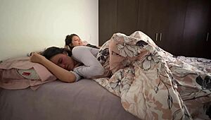 colombian lesbians in bed groping asses to orgasm - homemade heat?