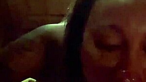 Monika Fox's Pierced Nipples Tease As She Sucks Cock In Steamy Sauna