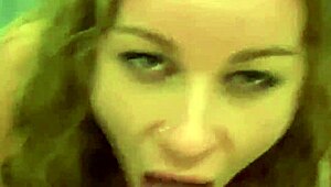 french slut sucks cock then gets pussy fucked in airplane toilet
