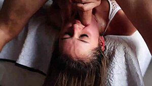 petite teen bitch, can you take jimmy buds monster cock choking your throat?