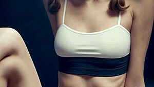 What secrets hide under sweet romanian model's sexy lingerie panties?