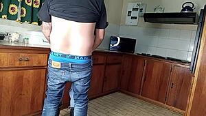 wanna see this quickie kitchen doggy pounding wet shaved pussy?