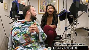 minnie rose face blasted cum after deep blowjob backstage petite tits
