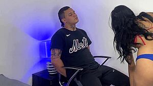 latina bitch fucks hard right in front of her cuck hubby sarafilms got it all!