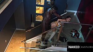 Secret slut girlfriend cheats with monster BBC while boyfriend works—caught on tape!