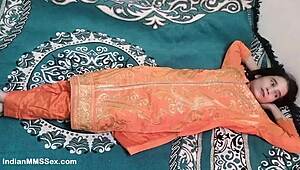 young indian bhabhi in punjabi suit shares intimate bed moments with partner