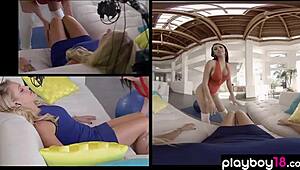 ever wonder what kate quigley does backstage in virtual reality with her huge tits?