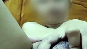 Aprile Filipina cums hard on video call pussy play session