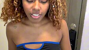 Colombian ebony neighbor begs for milk facial POV