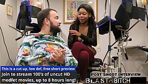 minnie rose face blasted cum after deep blowjob backstage petite tits