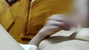 Aprile Filipina cums hard on video call pussy play session
