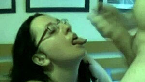 This horny fat bbw ex girlfriend rides cock hard then begs for a messy facial cumshot