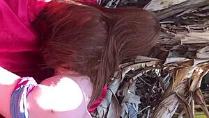 Heart-Pounding Outdoor Fuck Doll Takes Anal From Real Toy Enthusiast