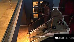 Secret slut girlfriend cheats with monster BBC while boyfriend works—caught on tape!