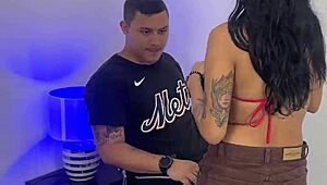 latina bitch fucks hard right in front of her cuck hubby sarafilms got it all!