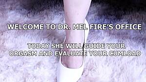 joi doctor mel fire instructs patient to jerk off and cum hard