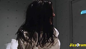 jizzorama delivers brunette anal dp double penetration and fmm facial