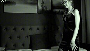 curvy blonde dances sexy dress flashing big pussy lips tight!