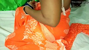 Wow! Indian Aunt's Juicy Hairy Pussy Pounded Hard Outdoors at Ranch!