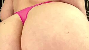 drop to your knees and worship bea york's juicy big ass cheeks in lingerie thong domination