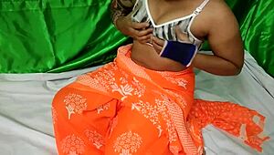 Wow! Indian Aunt's Juicy Hairy Pussy Pounded Hard Outdoors at Ranch!