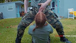 i love riding in this military boot-y camp with big tits teens!