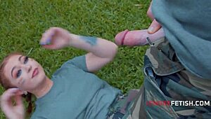 i love riding in this military boot-y camp with big tits teens!