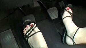 Three ladies race my car in wild gas pedal joyride adventure