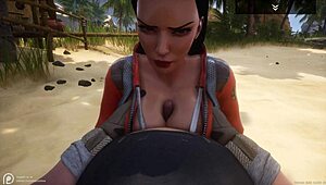 whoa 😍 big ass big tit curvy milf alissa pounds fat boss outdoors squirts on his small cock for promotion!!