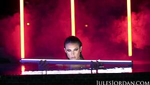 angela white's dark seduction... fucking jules jordan's monster cock outdoors!!