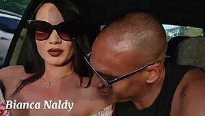 damn this sexy ride app passenger with huge tits and ass got me fucking her brains out in the car