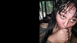 Argentinian cuñada sneaks alone to steal my thick cumshot facial after wild fuck
